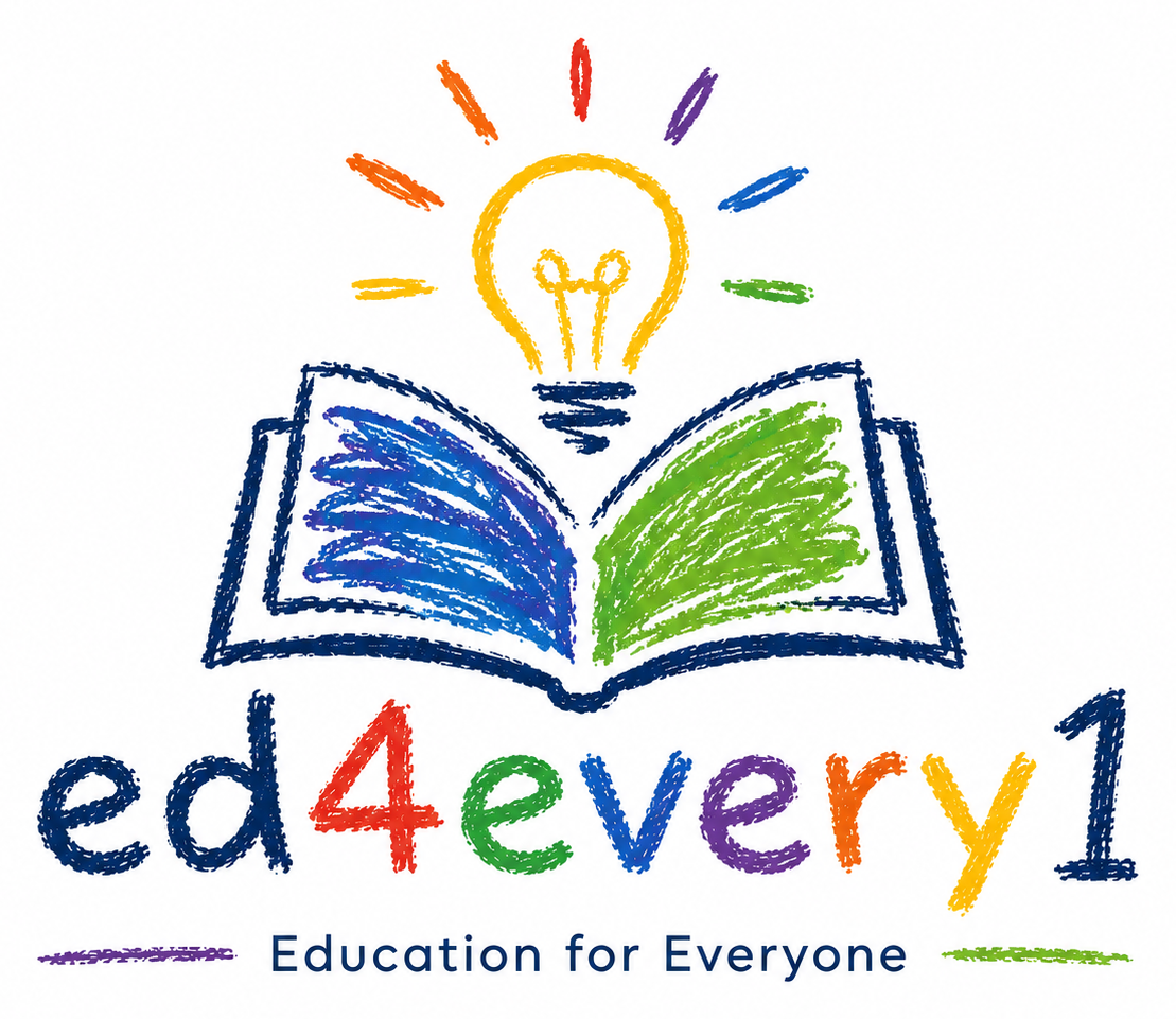 Ed4Every1 colorful crayon logo